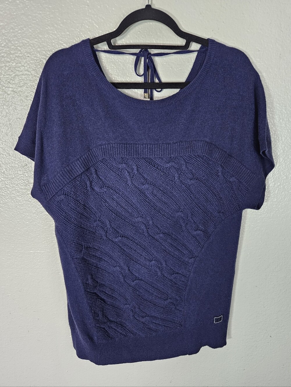 Escada Cable Knit Cashmere Wool Sweater Size M
